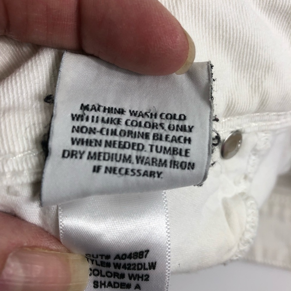 Hudson Collin Flap Skinny Stretch Jean in White 27 - Picture 5 of 8